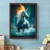 Amazon nova pintura diamante DIY cavalo e unicórnio diamante redondo ponto cruz pintura decorativa fabricantes transfronteiriços atacado