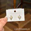 Brincos de Pérola Coroa Agulha de Prata S925 Alto Padrão Estilo Estrangeiro Luxo Acessível Exclusivo Elegante Design de Nicho Brincos para Mulheres