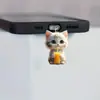 El Nuevo Tapón de Polvo para Teléfono Móvil Gato Naranja Acrílico es Adecuado para Interfaces Apple Lightning y Tipo-C