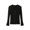 26 Nuevo Cárdigan de Punto de Manga Larga con Cuello en V y Canalé de Tencel y Lino para Mujer, Color Sólido, Corte Holgado, Chaqueta Suéter Delgado