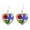 Moda transfronteiriça pequenas flores eternas frescas gota cola brincos margarida personalidade irregular amor geométrico joias pendente