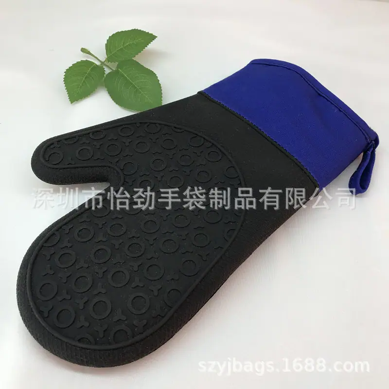 单面锏棉硅胶手套