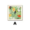 Pintura de decoração de parede de plantas e flores estilo dopamina, pintura para pendurar para sala de jantar, decoração criativa de nicho para mesa de sala de estar