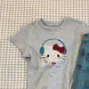 Conjunto de camiseta de manga corta de verano 2026 para niñas, estilo nuevo para niños mayores, falda elegante de línea A estampada para niñas