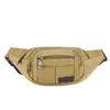 Bolsa Masculina Transfronteiriça Esportes ao Ar Livre Ajuste Bolsa de Peito Masculina Lona Resistente ao Desgaste Bolsa de Cintura Casual Bolsa Transversal Masculina Bolsa de Cintura