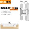 Bisagras Ocultas para Puertas de Apertura Interior y Exterior, Bisagra Cruzada Oculta Ajustable Tridimensional para Puertas de Madera y Puertas Plegables, 180 Grados