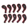 Fundas para Palos de Golf Más Vendidas, Fundas con Cremallera para Hierros, Números Bordados, 10 Piezas en Stock, Accesorios de Golf