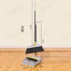 Conjunto de Vassoura e Pá de Aço com Cabo de Tubo, 22 Peças, Vassoura de Plástico para Limpeza Doméstica, Durável e Fácil de Guardar