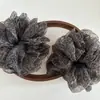 Scrunchie Grande Estilo Coreano de Luxo Leve com Estampa de Leopardo, Estilo Fofo e Relaxado para Acessório de Cabelo de Rabo de Cavalo Baixo