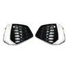Adequado para Moldura de Farol de Neblina Audi A3L Cobertura Esportiva de Farol de Neblina Preto Brilhante Prata 21+