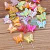 5 estilos de accesorios de resina para manualidades para niños, lazos de cuentas, mariposas, flores, collares y pulseras.