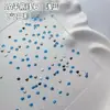 5A azul claro de fundo plano mini strass de zircônia para nail art com formas mistas marquise gota barra longa borda chanfrada decorações de unha