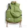 Chaqueta de Algodón de Invierno para Hombres y Mujeres, Chaleco Reversible sin Mangas, Abrigo Cálido Casual Versátil para Jóvenes, Cuello Alto de Algodón Moderno