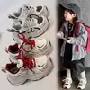 Tenis para niños zapatos de niño 2025 primavera nuevo estilo niños medianos y grandes zapatos casuales de malla zapatos para correr zapatos de papá de niña