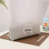 Estuche Bordado de Tiburón Estilo Little Red Book para Estudiantes de Primaria y Secundaria, Lindo Estuche Cuadrado de Tiburón Grande de Papelería de Alto Valor