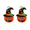 Nuevos aretes colgantes de aleación de oro galvanizado de alta calidad de calabaza fantasma de Halloween DIY, colgante, llavero, accesorios