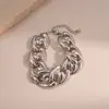 Pulseras Metálicas Redondas Brillantes Transfronterizas Europeas y Americanas, Estilo de Lujo Ligero de Gama Alta, Accesorios de Mano de Moda y Versátiles al por Mayor