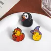 Aliexpress Broche Creativo Lindo de Gato Pato Transfronterizo Personalizado Dibujos Animados Calabaza de Halloween Accesorios Insignia Combinación