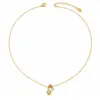 Ins Collar Colgante Doble Círculo Estilo Suave Corazón Colgante Único de Zircón Cadena para Clavícula Versátil para Viajes Cotidianos Collar de Nicho