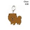 Chaveiro Pingente Pet Mais Vendido Shar-Pei Liga de Zinco Esmalte Joia Shih Tzu Colar Pingente Placa de Identificação para Cachorro