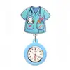 Lindo Dibujo Animado Brillante Elástico Pinza para Insignia de Enfermera Doctor Reloj de Bolsillo de Hospital Reloj de Pecho Pinza Telescópica Reloj para Colgar