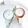 Relógio Feminino Shengke Shengke Elegante Simples com Pulseira Relógio de Quartzo à Prova d'Água K0084 Novo Produto Transfronteiriço