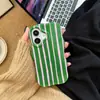 Funda para iPhone 18 Pro Max de Comercio Exterior de Venta Caliente, Color Bloqueado Rayado, Cubierta de Doble Capa a Prueba de Golpes para Apple 14