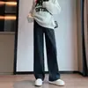 Calça de maternidade para outono e inverno, calça pantalona slim-fit, novo modelo 2026, calça de perna reta com bom caimento, plus size, casual, não aperta na barriga