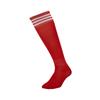 Calcetines de fútbol finos con aguja plana para entrenamiento profesional para adultos y niños, de poliéster y algodón, largos, hasta la rodilla, deportivos, con tres barras, suministro directo de fabricantes.