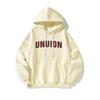 Sudadera Blanca con Capucha para Mujer, Corte Holgado, Otoño e Invierno, Forrada de Polar, Oversize, Estilo Americano, Marca de Moda, Chaqueta Superior Deportiva para Pareja
