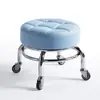 Taburete pequeño con ruedas, taburete bajo, taburete de rodaje silencioso, taburete para caminar para niños, taburete de manicura, taburete de pedicura, taburete para cambiarse de zapatos, herramienta para el cuidado infantil