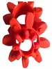 Acoplamiento Motor Bomba de Aceite Conexión Servomotor GR Anillo de Goma Flor de Ciruelo Roja Amortiguador de Choque Almohadilla Amortiguadora Máquina de Moldeo por Inyección
