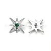 F136 Titanio Erizo de Mar Polaris Forma Hexagrama Labret Cartílago Auricular Stud Joyería para Piercing de Aleación de Titanio G23 Stud para Oreja