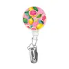 Clip Adhesivo Retráctil para Toallas con Diseño de Dibujos Animados de Frutas para Colgar en la Pared de la Cocina y el Baño, Soporte Adhesivo Universal para Toallas de Fácil Extracción
