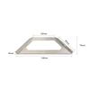 Soporte Angular de Acero Inoxidable Cepillado, Soporte Angular de Hierro de Tres Lados Engrosado, Soporte Triangular Multifuncional, Herrajes para Soporte de Colgar