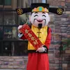 Disfraz de Personaje de Dibujo Animado de Abuelo Accesorios de Año Nuevo Sombrero Ropa Fu Lu Shou Mascota de Espectáculo Juego Venta al por Mayor