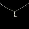 Collar de letras femenino europeo y americano ins collar de circonitas de oro de 18k diseño nicho cadena clavicular temperamento simple cadena de suéter