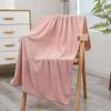Toalla de Baño de Terciopelo Coral de Punto por Urdimbre para Comercio Exterior al por Mayor Fábrica Toalla de Playa para Adultos Toalla de Regalo de Supermercado Material de Terciopelo Coral