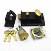 Cerradura de Bala de Doble Seguro Marca Niutou, Cerradura de Puerta Antigua, Cerradura para Puerta de Madera Interior y Exterior, Cerradura de Pestillo, Cerradura de Puerta de Habitación, Cerradura Oculta, Cerradura de Coche