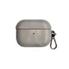 Capa Protetora Rígida para Apple AirPods Pro 3 Textura de Couro Oleado Retro Geração 2 Geração 3 Geração 4 Fone de Ouvido Bluetooth