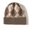Chapéu de Cashmere para Mulheres, Touca de Tricô, Emagrecimento Facial, Quente, Chapéu de Lã Casual para Outono e Inverno, Chapéu Protetor de Orelhas para Compras, Chapéu de Tricô, Chapéu para Clima Frio