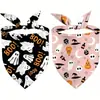 Bandana para mascotas transfronteriza Gato y perro fantasma de Halloween Bufanda triangular decorativa Bufanda decorativa para el cuello de fiesta navideña
