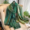 Bufanda de Seda Nueva de Verano con Protección Solar Estilo Coreano de Moda Nueva Sección de Seda Bufanda Larga de Primavera y Otoño Chal de Gran Tamaño con Aire Acondicionado Doble Propósito