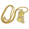 Accesorios nuevo hip hop europeo y americano diamante tridimensional Joyería colgante retrato de hombre discoteca colgante genial