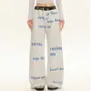 Pantalones Deportivos de Calle Hip-Hop de Moda Nuevos de Verano 2025 Estampado de Letras Pantalones Largos de Danza Jazz Pantalones Casuales de Pierna Ancha para Hombre