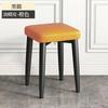 Banqueta de luxo leve para uso doméstico, banco quadrado empilhável, banco da moda, sala de estar, banco de maquiagem, cadeira vermelha, moderna, minimalista, cadeira de jantar