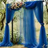 Arco de Boda Estilo Francés, Cortinas de Boda, Gasa de Malla, Decoración de Lugar de Fiesta de Boda al Aire Libre, Gasa Decorativa