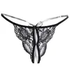 Lencería Sexy para Mujer Tentación Encaje Sexy Lencería para Mujer Bragas Lazo Abertura en la Entrepierna Tanga de Espalda en T para Adulto