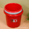 Fabricantes de Cubetas de Plástico Cubeta Redonda de Plástico Engrosada Portátil Cubeta para Almacenamiento de Agua para Lavado de Autos del Hogar del Estudiante Cubeta Imprimible