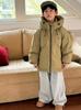 Jaqueta de Penas para Meninos Inverno Quente Infantil Três Provas com Capuz Parka de Penas de Pato Branco 2025 Novo Casaco de Inverno Tendência